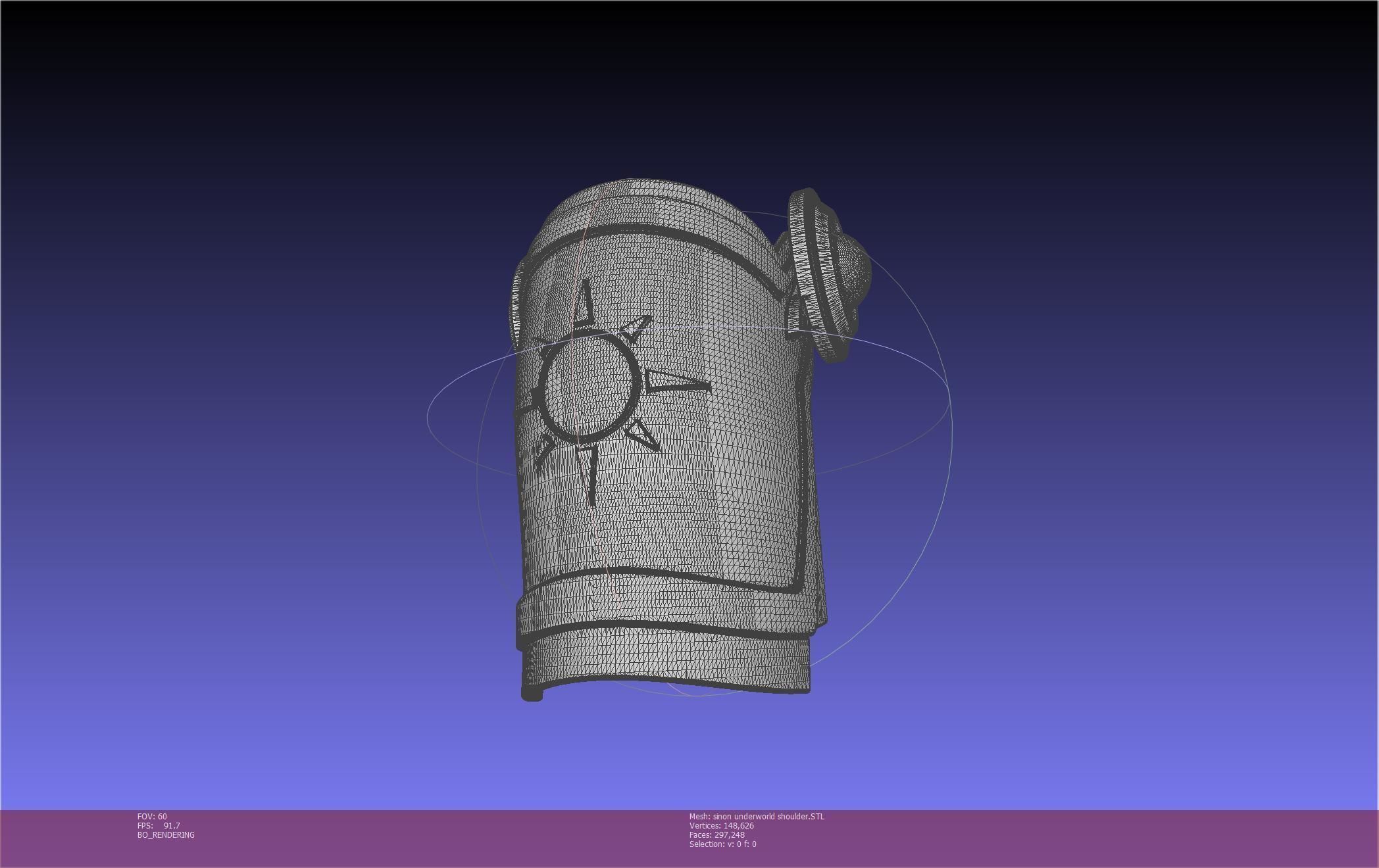 Sword Art Online Sinon Underworld Shoulder Armor 3D print model_31