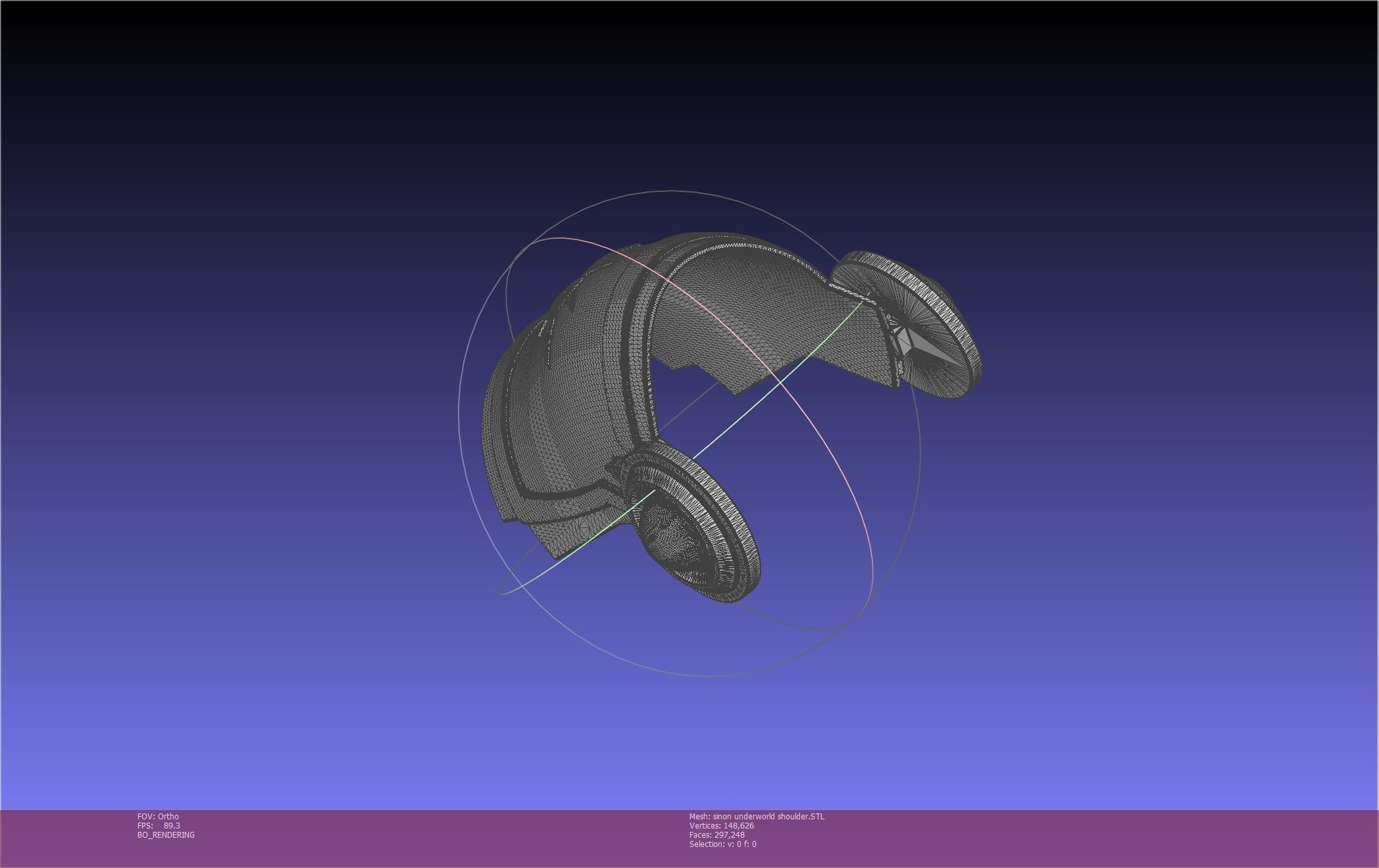 Sword Art Online Sinon Underworld Shoulder Armor 3D print model_93