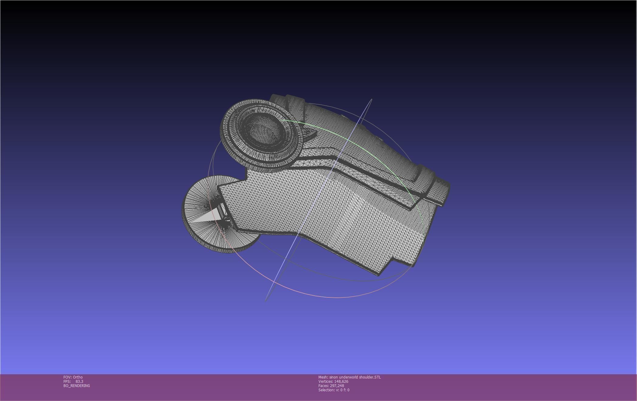 Sword Art Online Sinon Underworld Shoulder Armor 3D print model_92