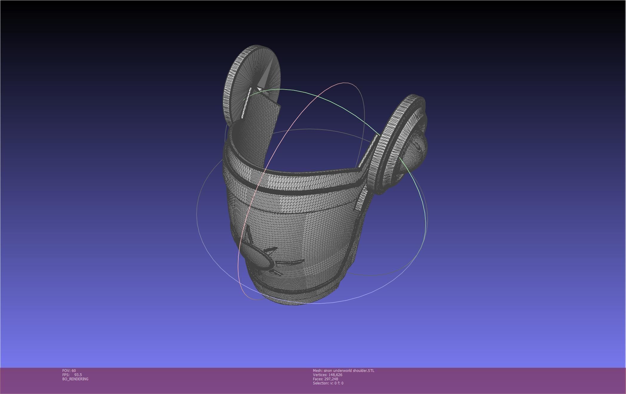 Sword Art Online Sinon Underworld Shoulder Armor 3D print model_30