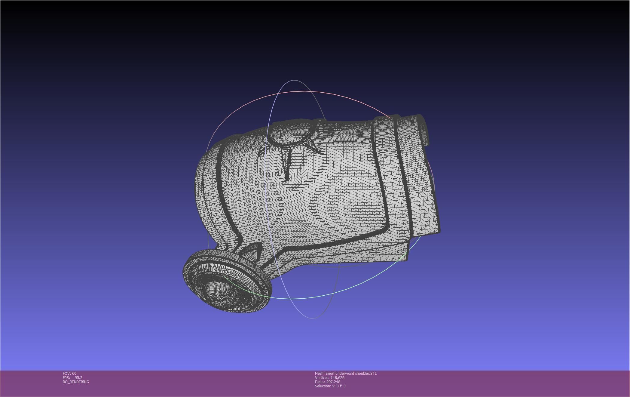 Sword Art Online Sinon Underworld Shoulder Armor 3D print model_49