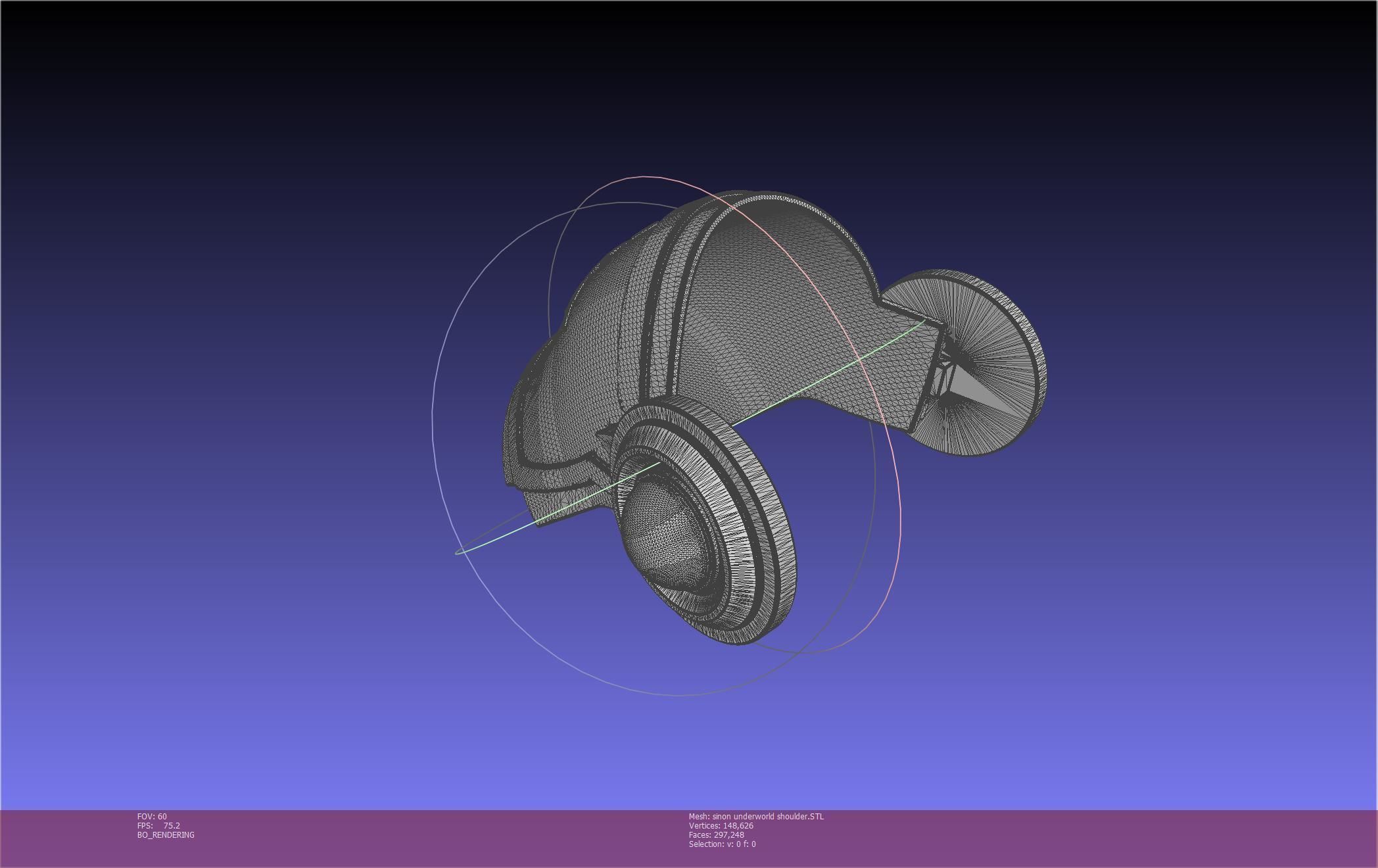 Sword Art Online Sinon Underworld Shoulder Armor 3D print model_46