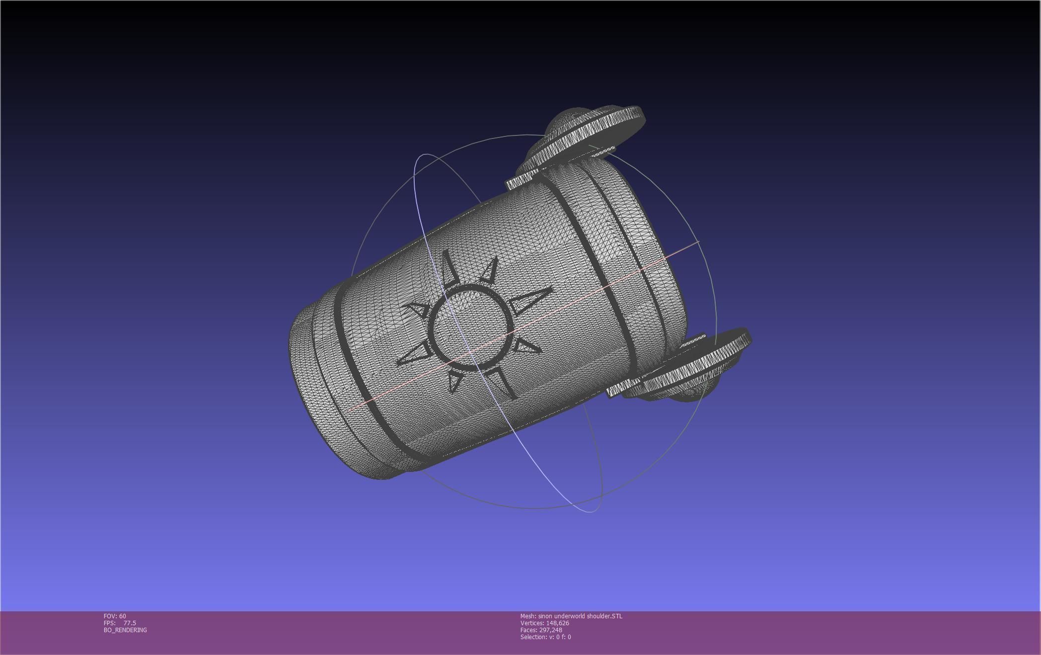 Sword Art Online Sinon Underworld Shoulder Armor 3D print model_12