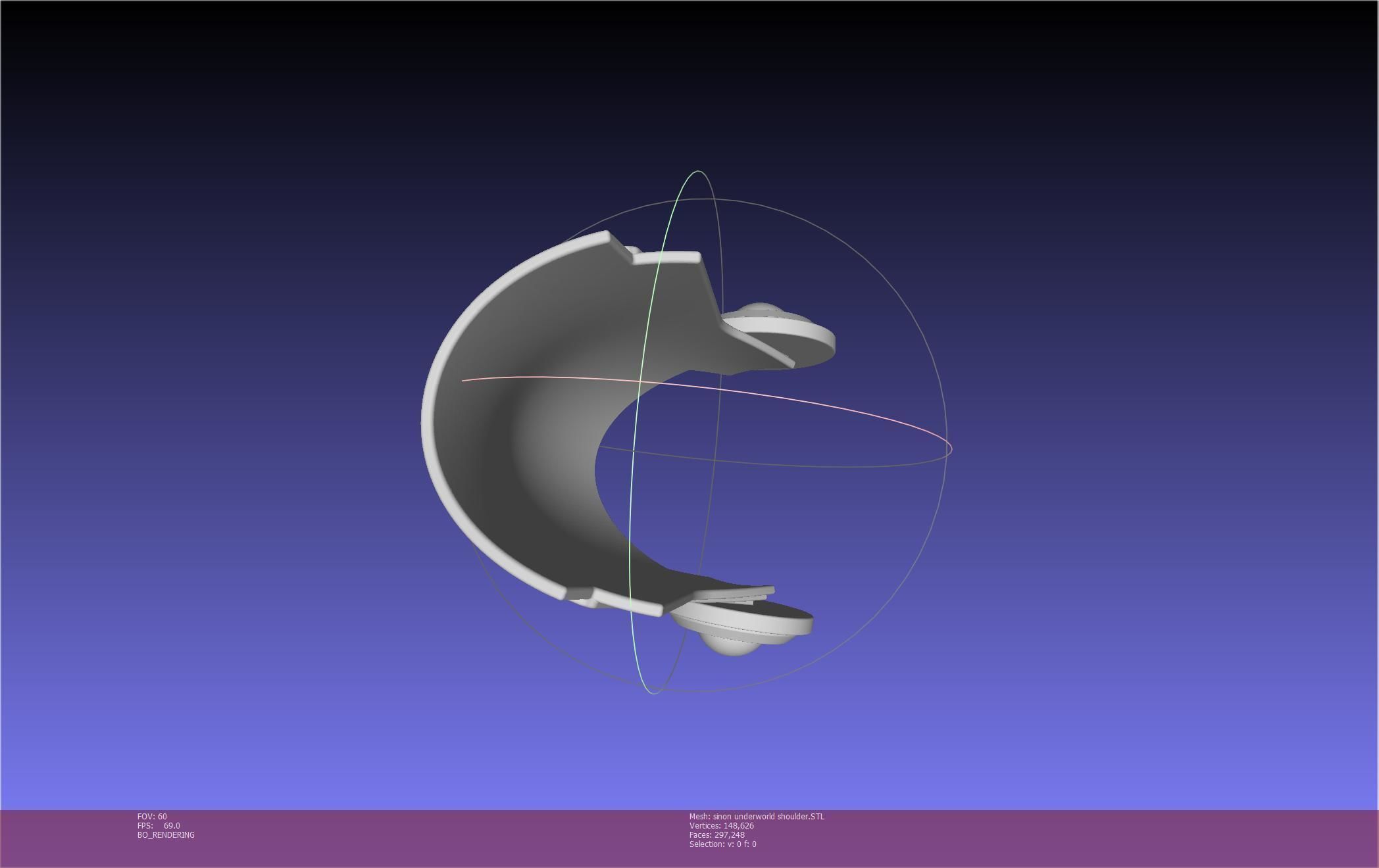 Sword Art Online Sinon Underworld Shoulder Armor 3D print model_54