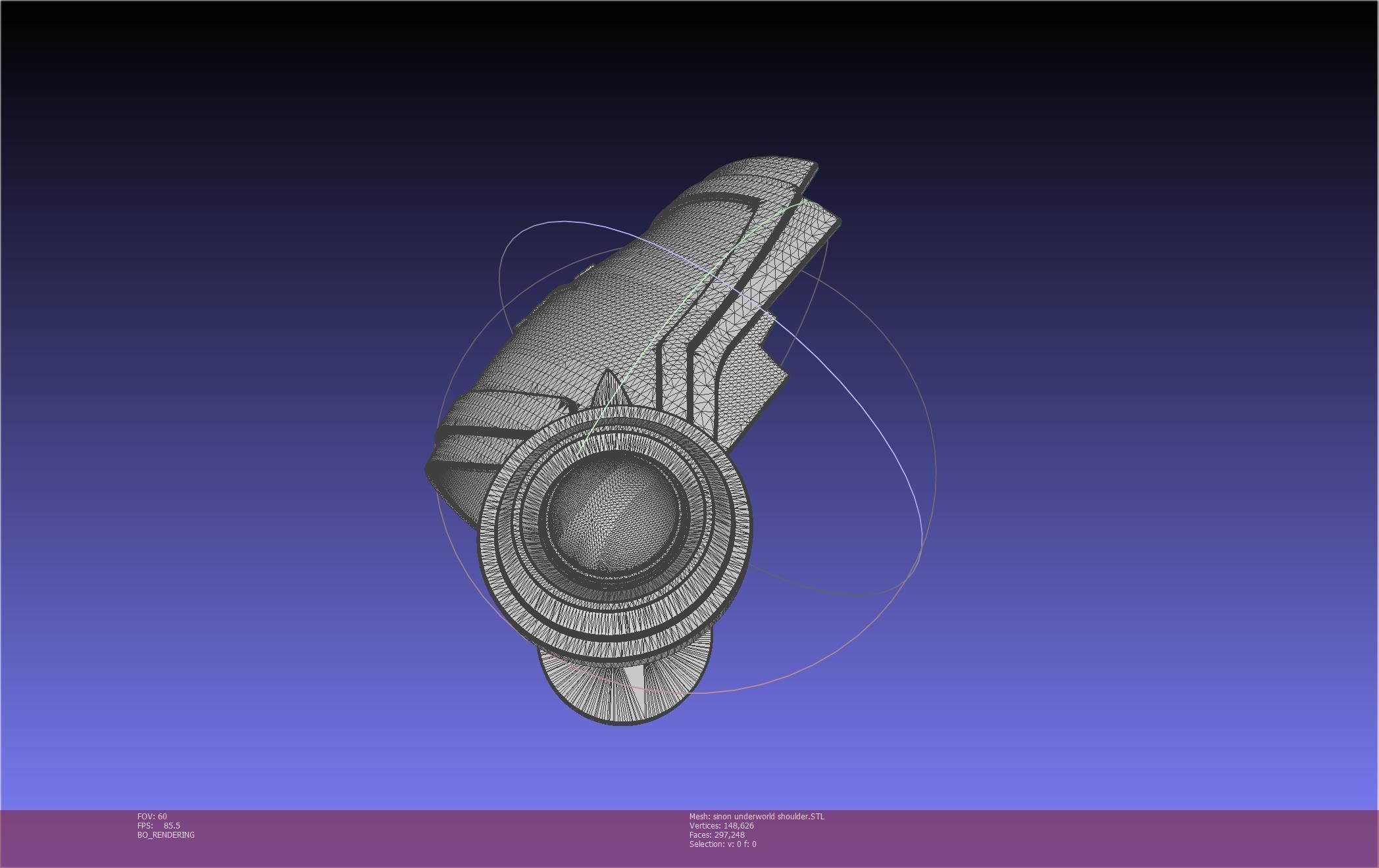 Sword Art Online Sinon Underworld Shoulder Armor 3D print model_21