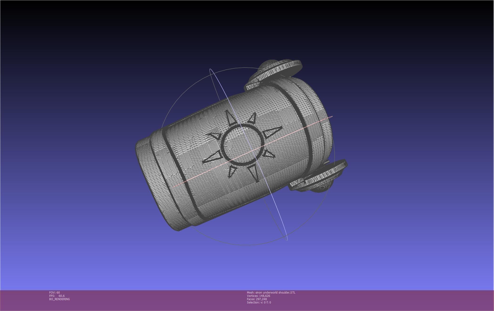 Sword Art Online Sinon Underworld Shoulder Armor 3D print model_11