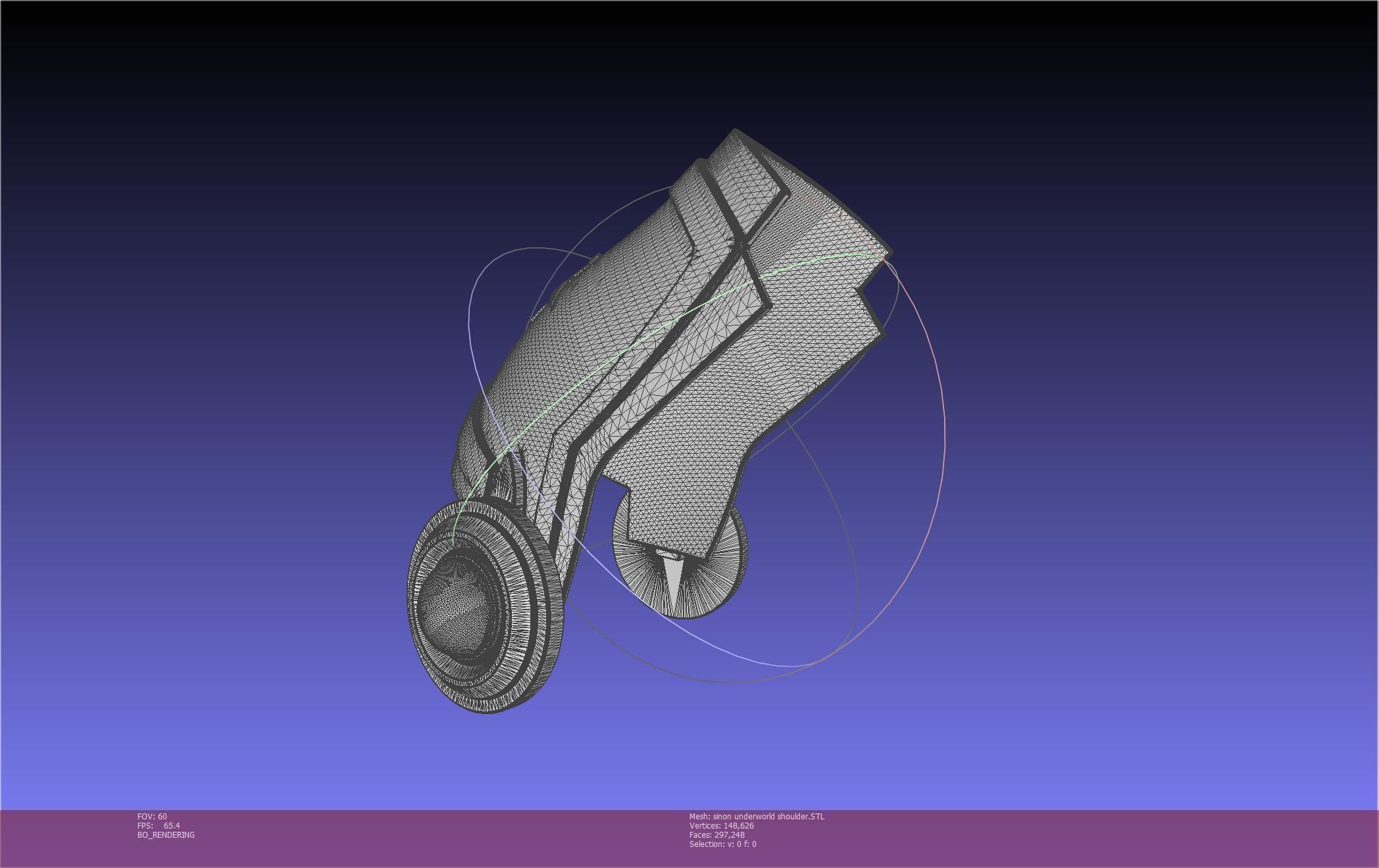 Sword Art Online Sinon Underworld Shoulder Armor 3D print model_7