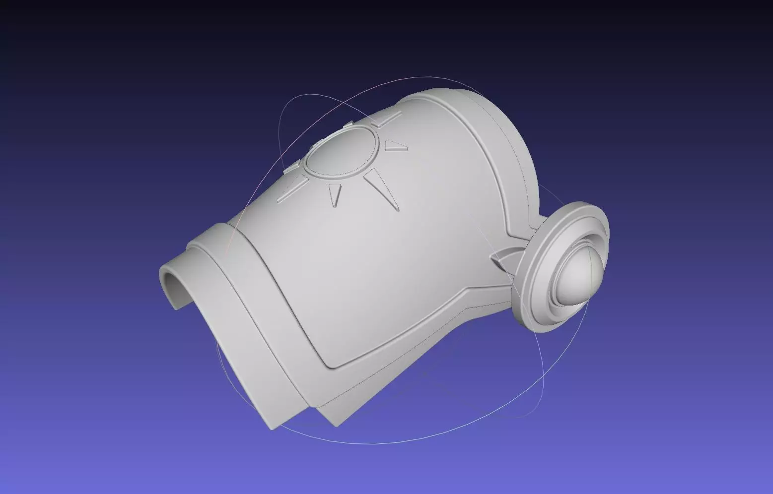 Sword Art Online Sinon Underworld Shoulder Armor 3D print model_0