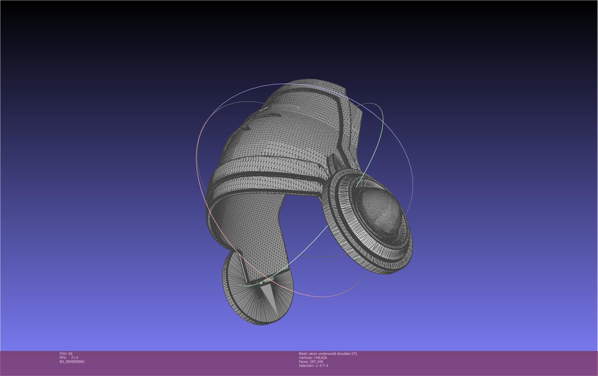 Sword Art Online Sinon Underworld Shoulder Armor 3D print model_19