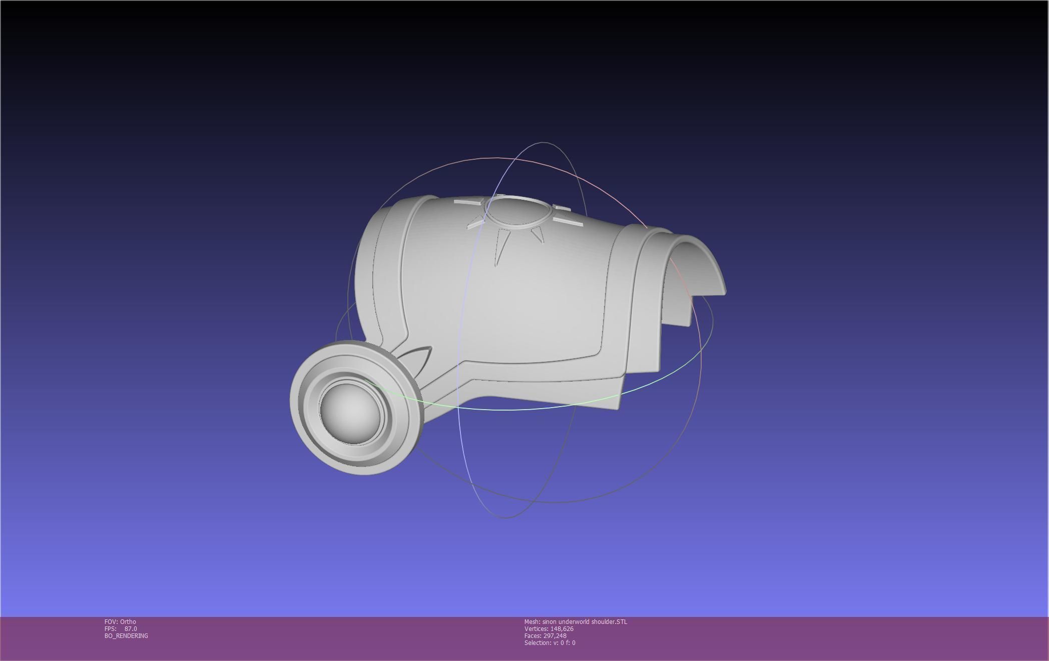 Sword Art Online Sinon Underworld Shoulder Armor 3D print model_96