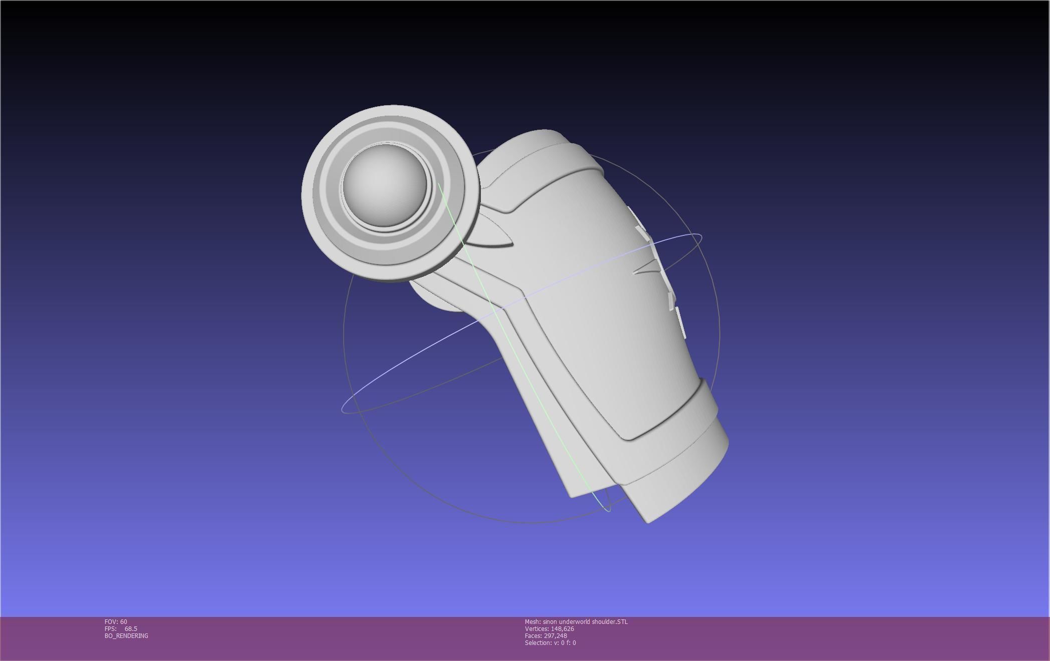 Sword Art Online Sinon Underworld Shoulder Armor 3D print model_60