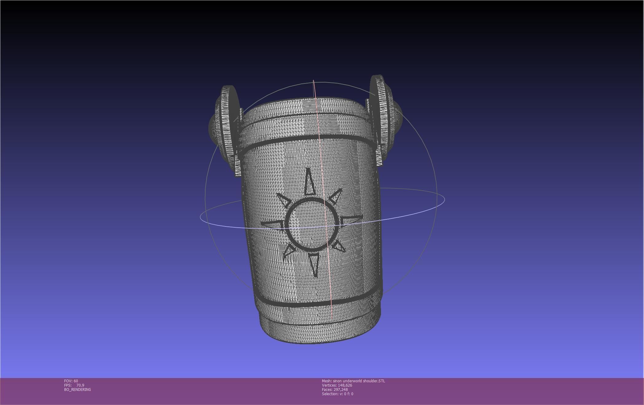 Sword Art Online Sinon Underworld Shoulder Armor 3D print model_33