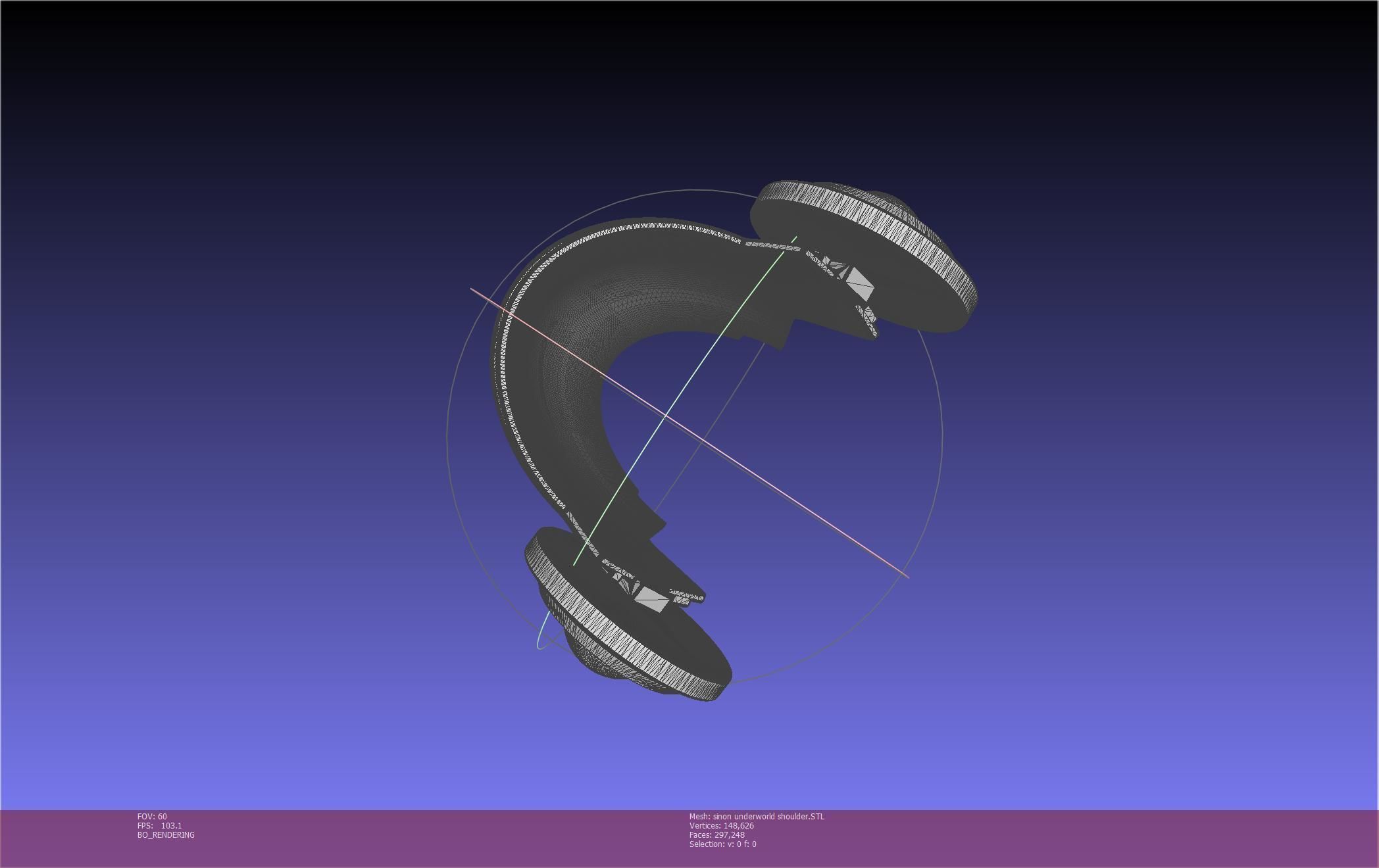 Sword Art Online Sinon Underworld Shoulder Armor 3D print model_17