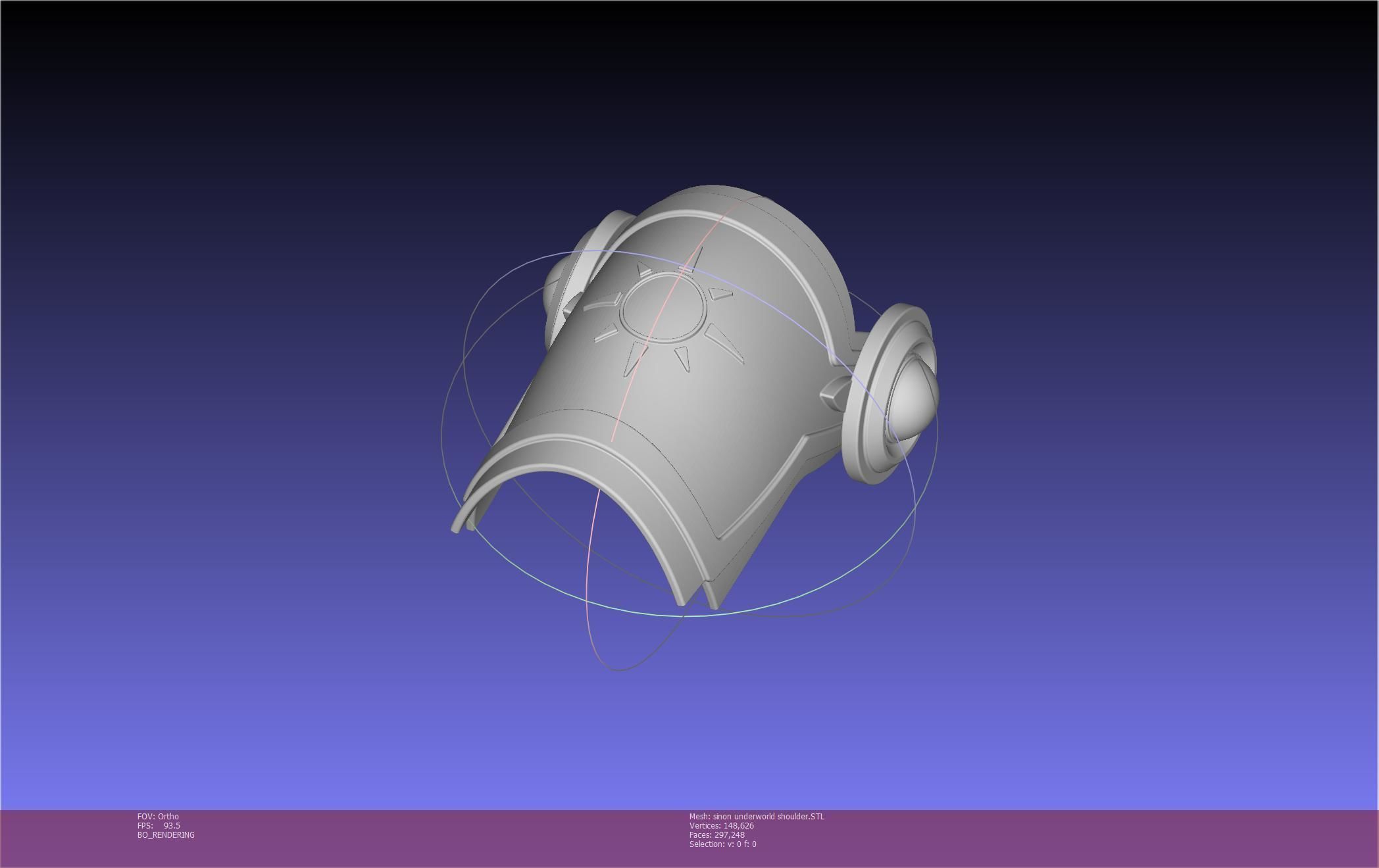 Sword Art Online Sinon Underworld Shoulder Armor 3D print model_94