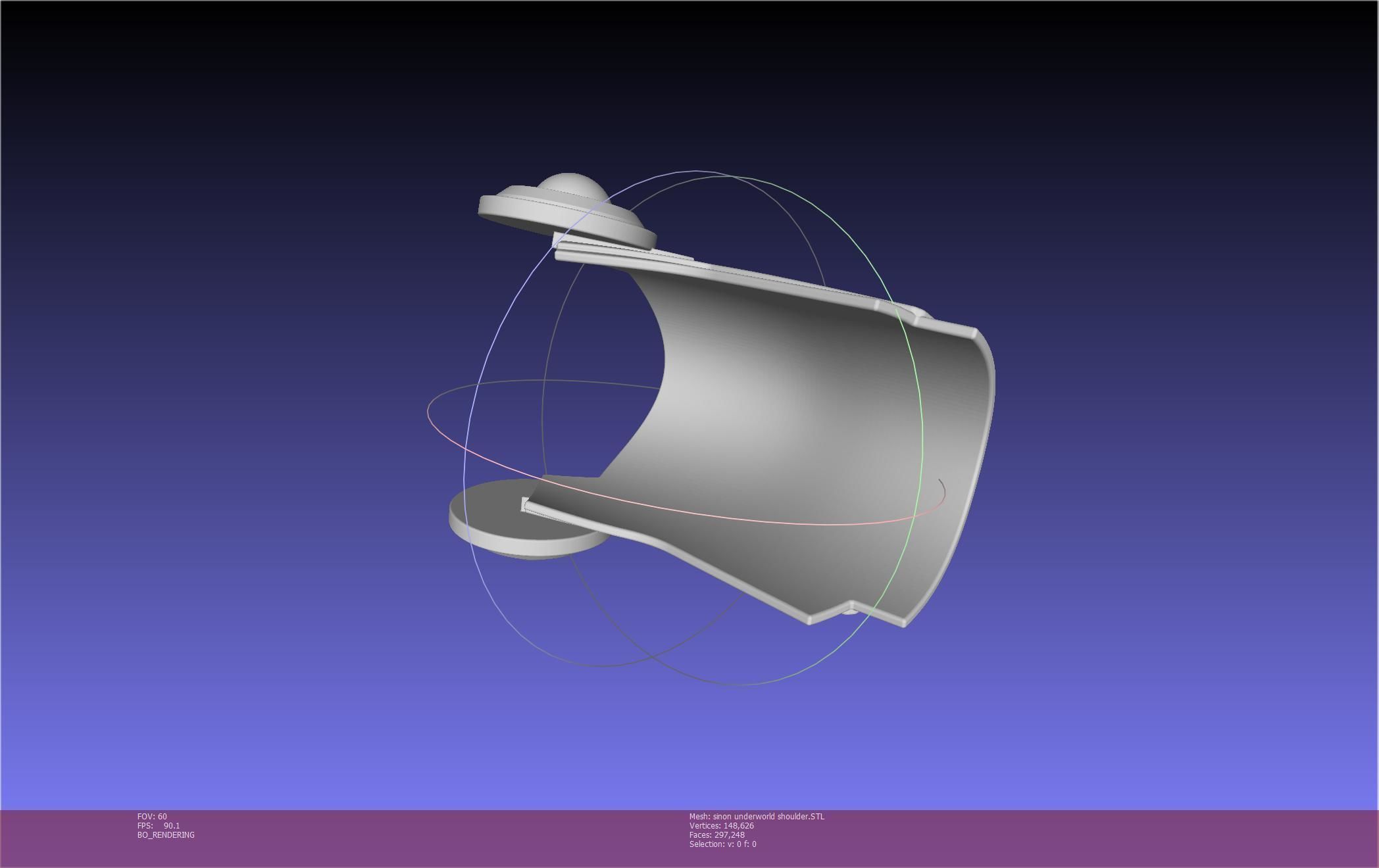 Sword Art Online Sinon Underworld Shoulder Armor 3D print model_61