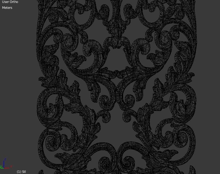 Classic decor ornament v-3D model15 3D model_9