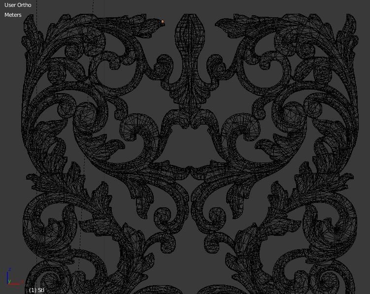 Classic decor ornament v-3D model15 3D model_7