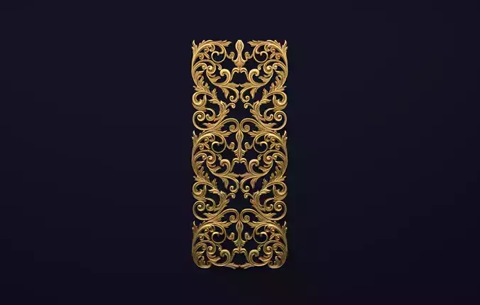 Classic decor ornament v-3D model15 3D model