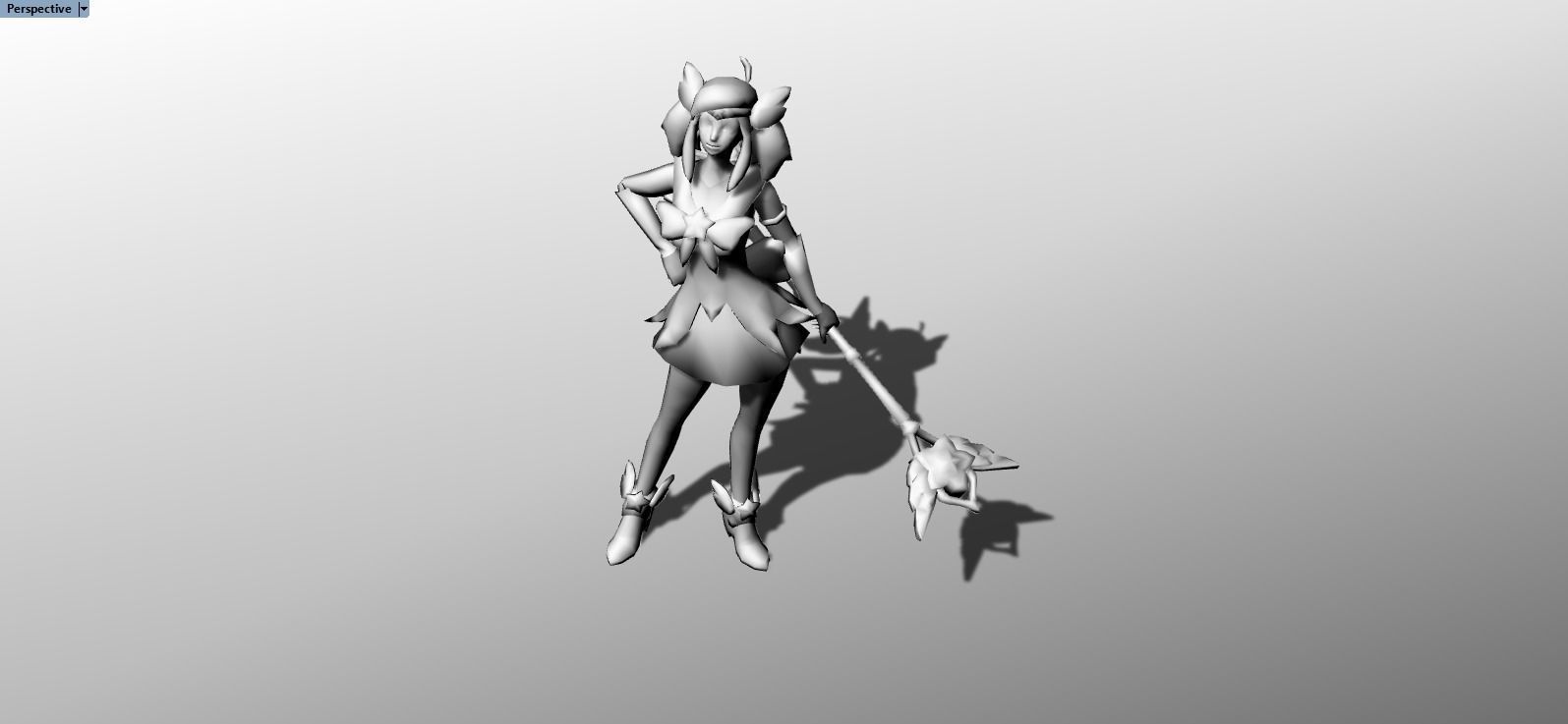 Star Guardian Lux Fanart  3D print model_2