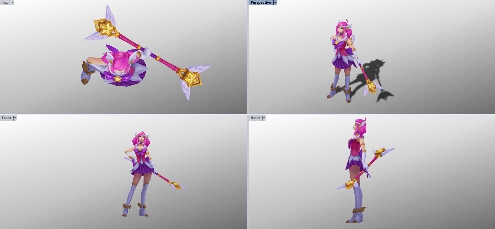 Star Guardian Lux Fanart  3D print model_5