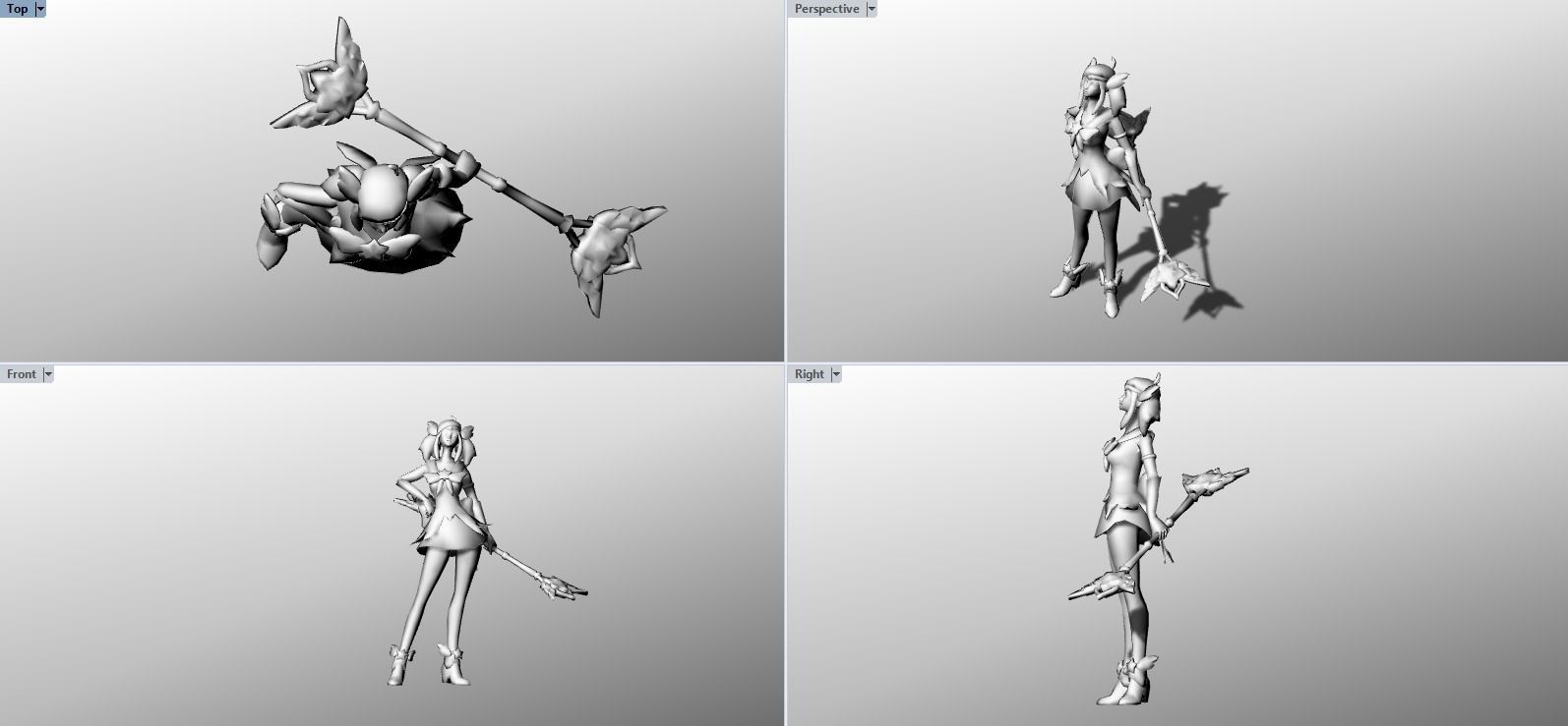 Star Guardian Lux Fanart  3D print model_4