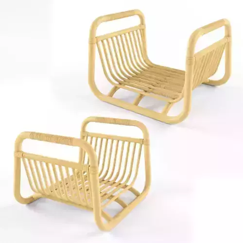 Magazine stand rattan BUSKBO IKEA