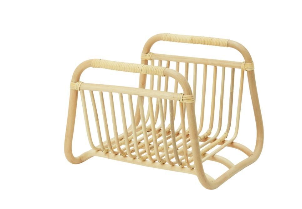 Magazine stand rattan BUSKBO IKEA 3D model_4