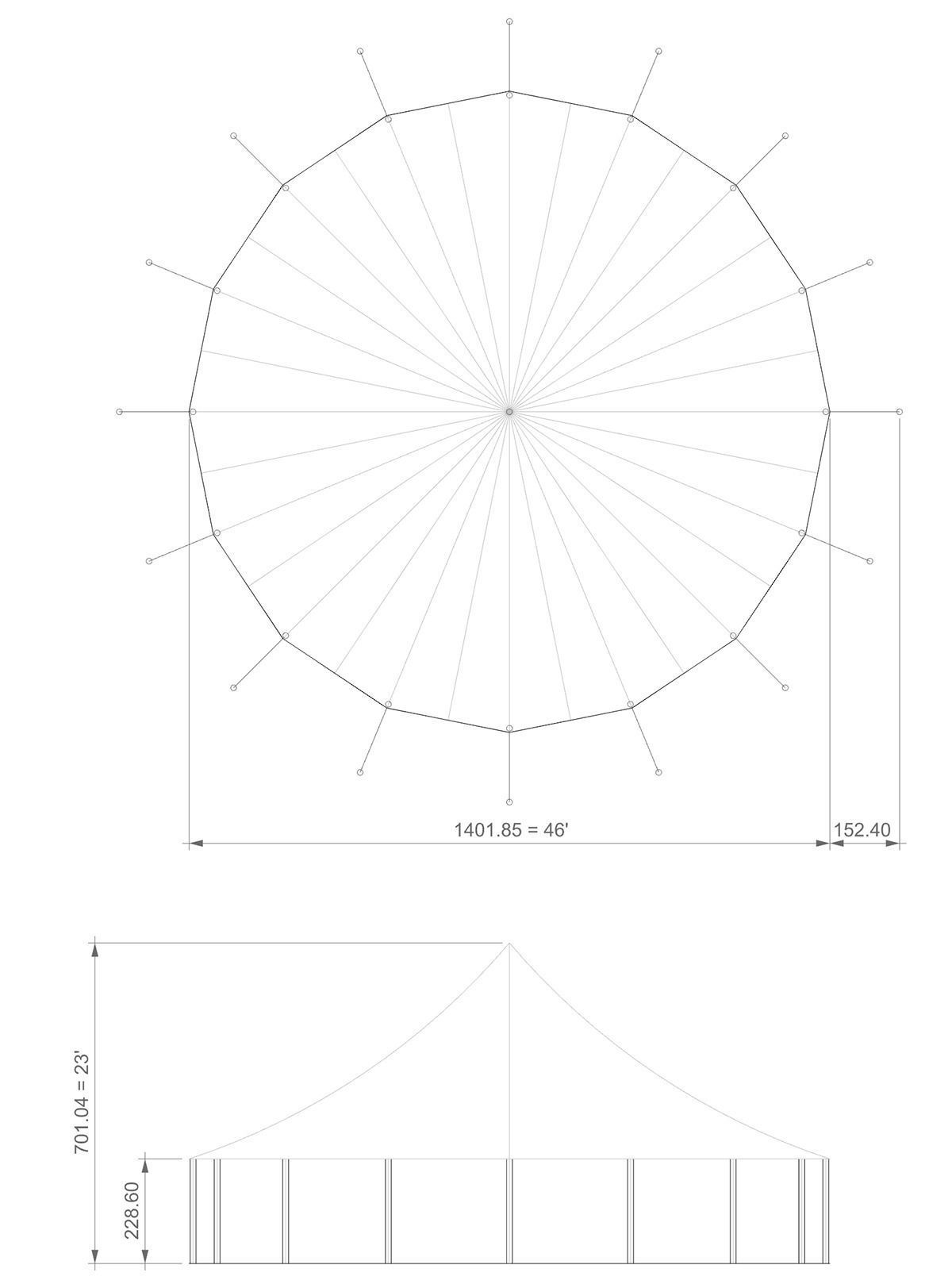 Sperry Tent - Sailcloth tensile structure 3D model_3