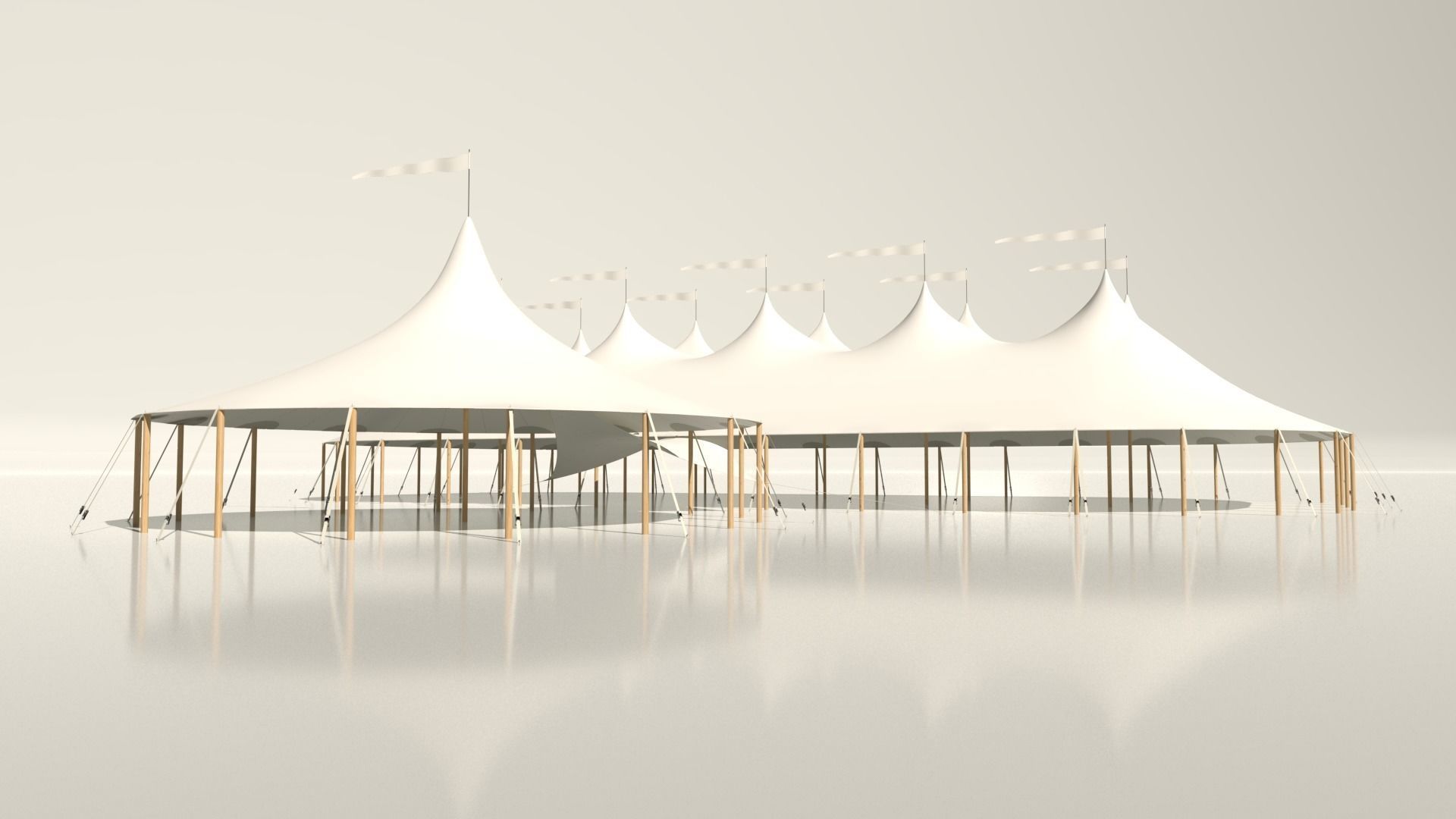 Sperry Tent - Sailcloth tensile structure 3D model_5