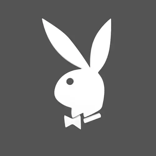 Playboy Logo v1 002 Free low-poly 3D model