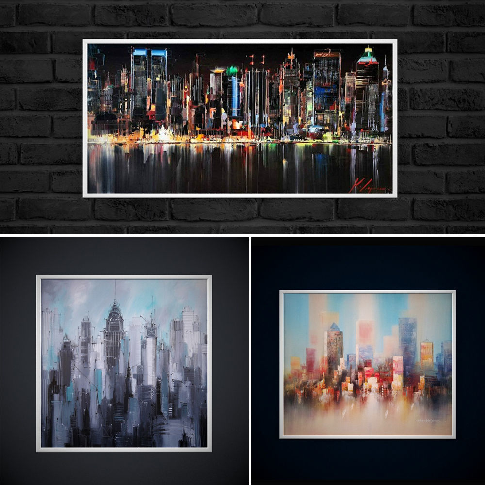 Painting frame of abstraction NY Low-poly 3D model 3D model_2