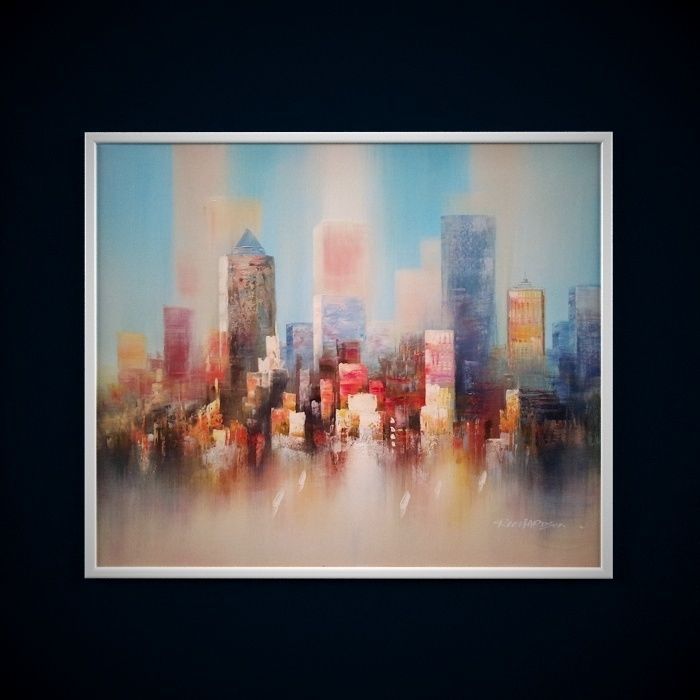 Painting frame of abstraction NY Low-poly 3D model 3D model_5