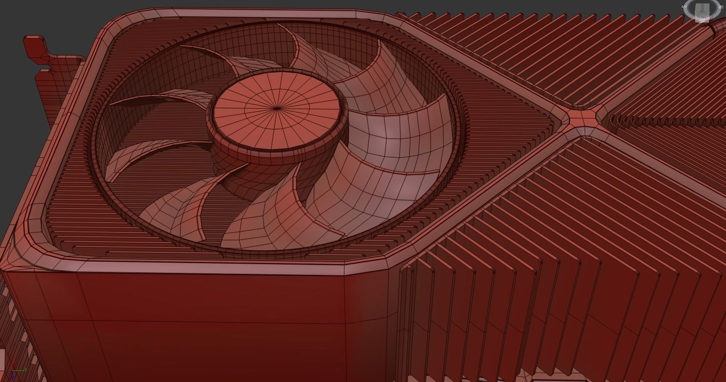 NVIDIA GEFORCE RTX 3090 Low-poly 3D model_6