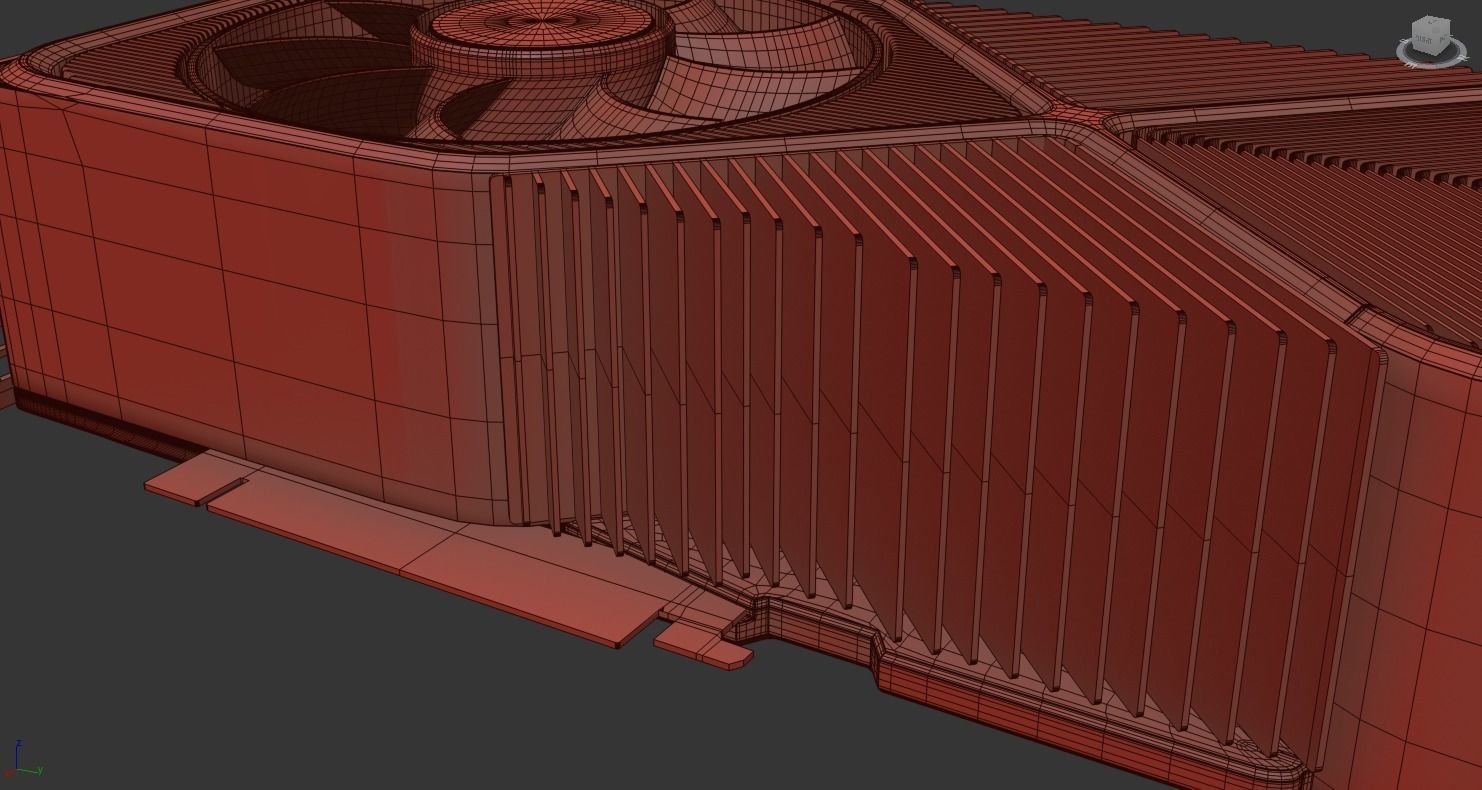 NVIDIA GEFORCE RTX 3090 Low-poly 3D model_7