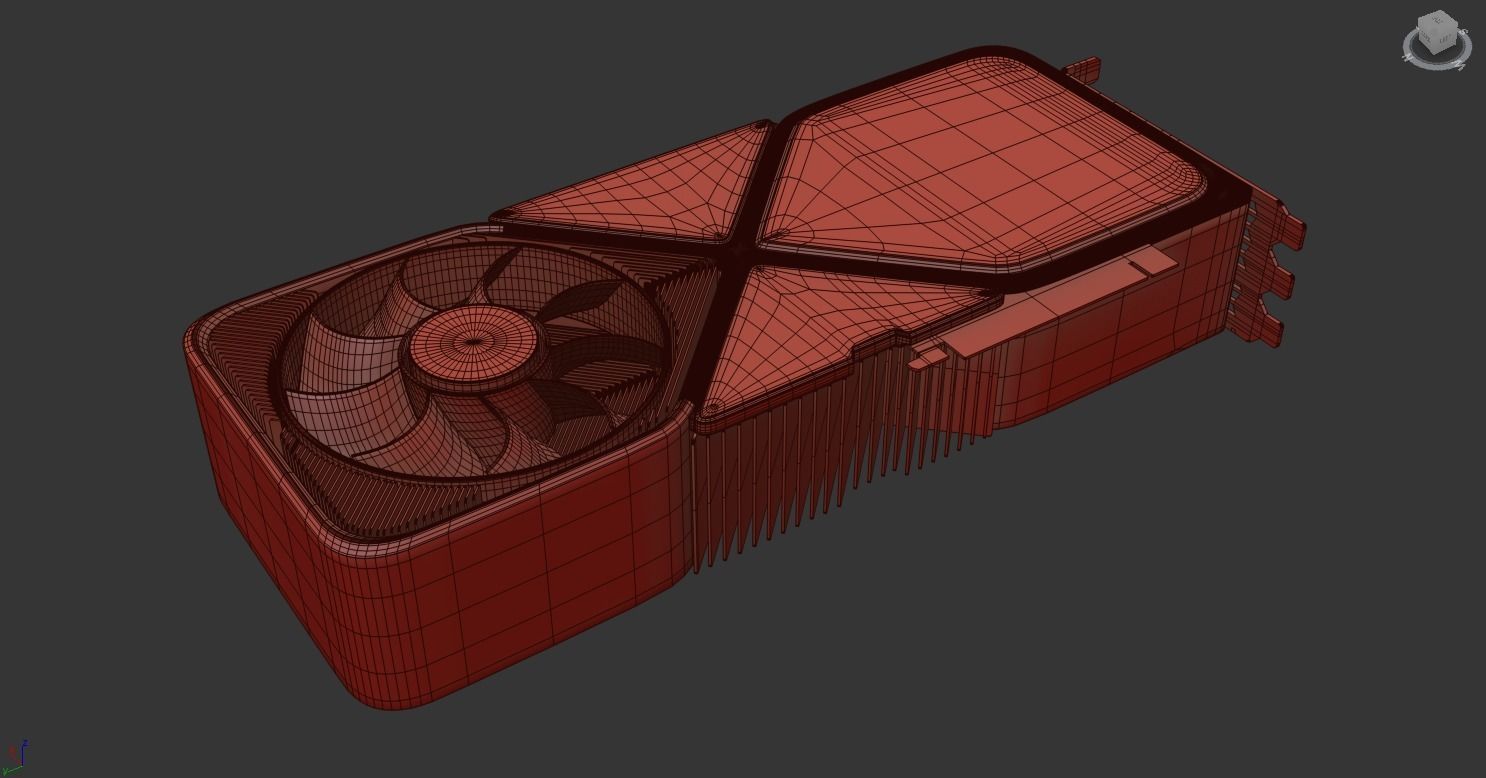 NVIDIA GEFORCE RTX 3090 Low-poly 3D model_11