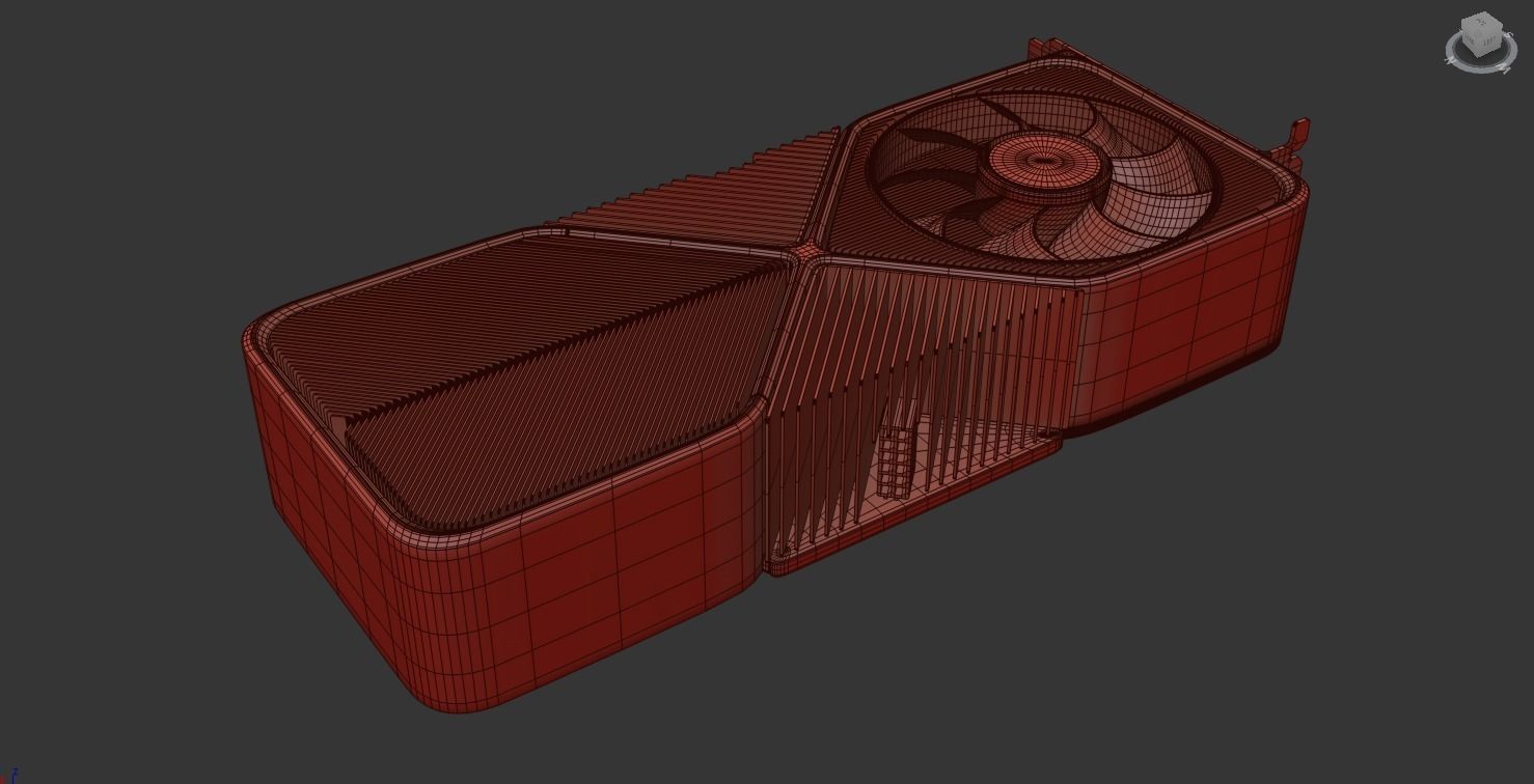 NVIDIA GEFORCE RTX 3090 Low-poly 3D model_12