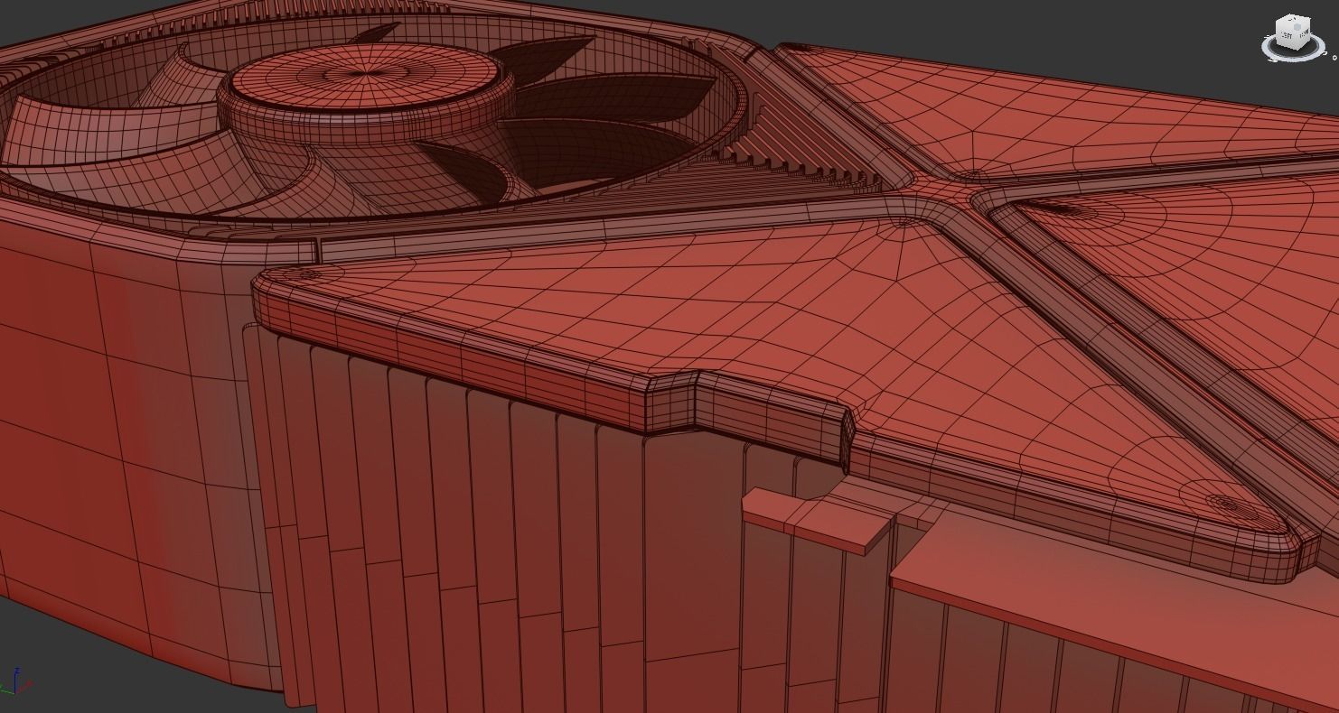 NVIDIA GEFORCE RTX 3090 Low-poly 3D model_10