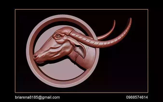 Buffalo 3d STL Model Relief for CNC  3D print model