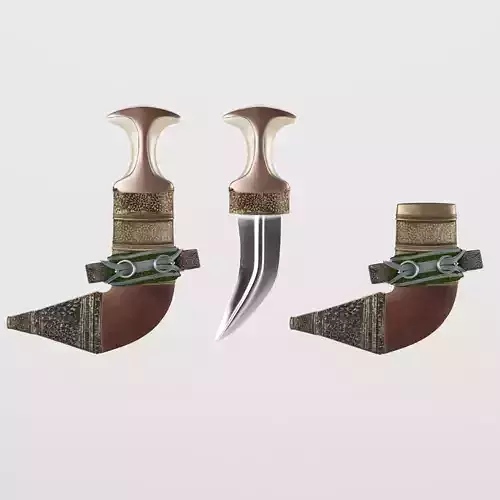 Oman knife 3D model