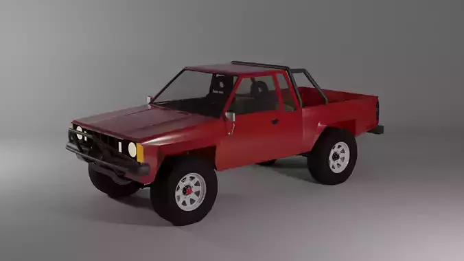 Offroad Truck Free low-poly 3D model