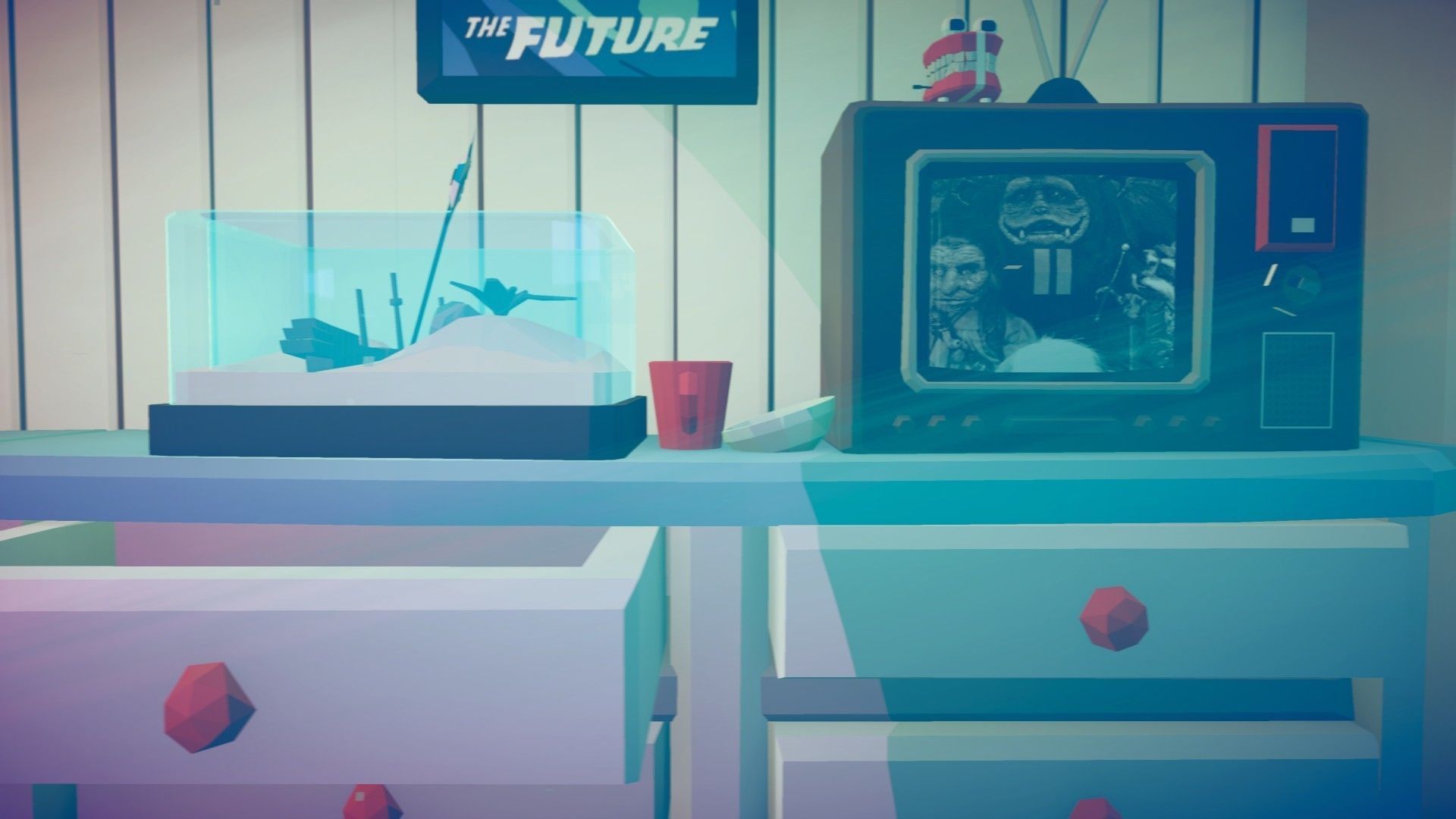 1980 - Retro Youth Room  3D Mid Poly  Low-poly 3D model_93