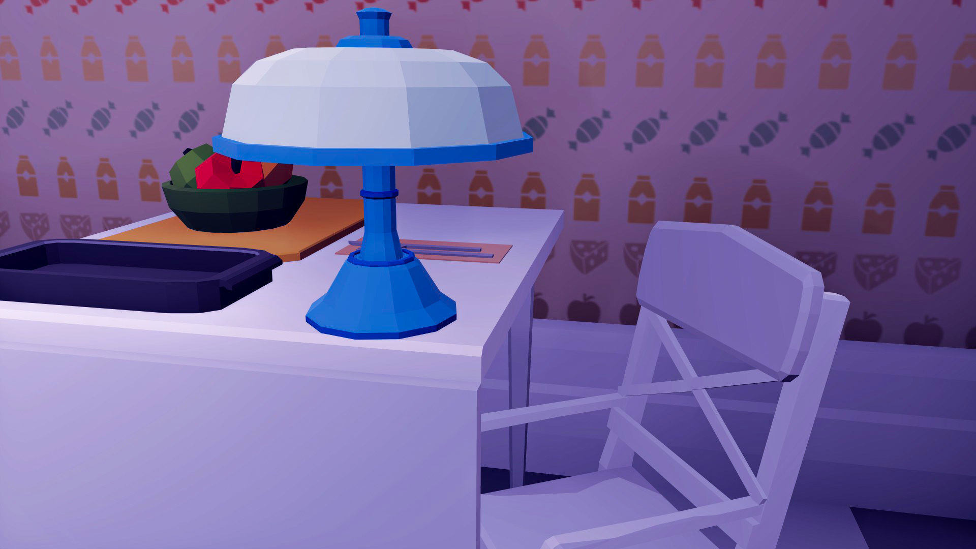 1980 - Retro Youth Room  3D Mid Poly  Low-poly 3D model_61