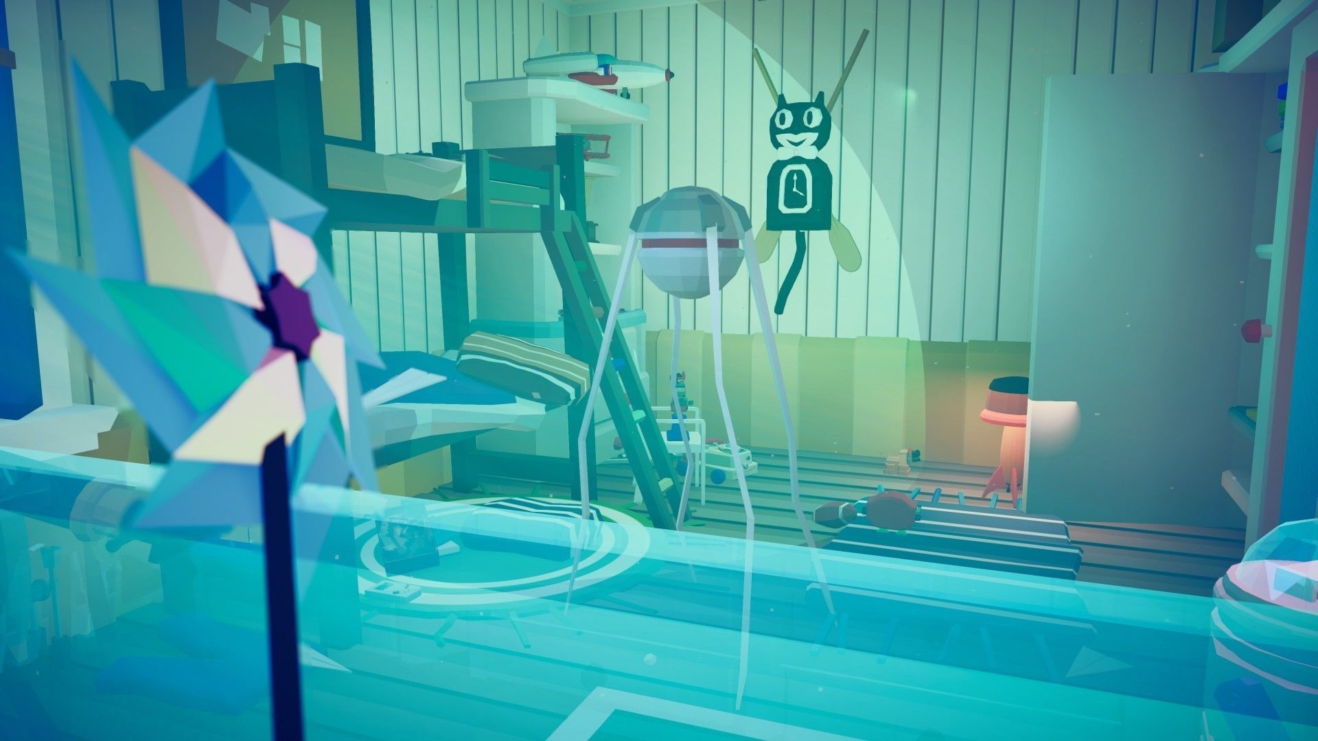 1980 - Retro Youth Room  3D Mid Poly  Low-poly 3D model_108