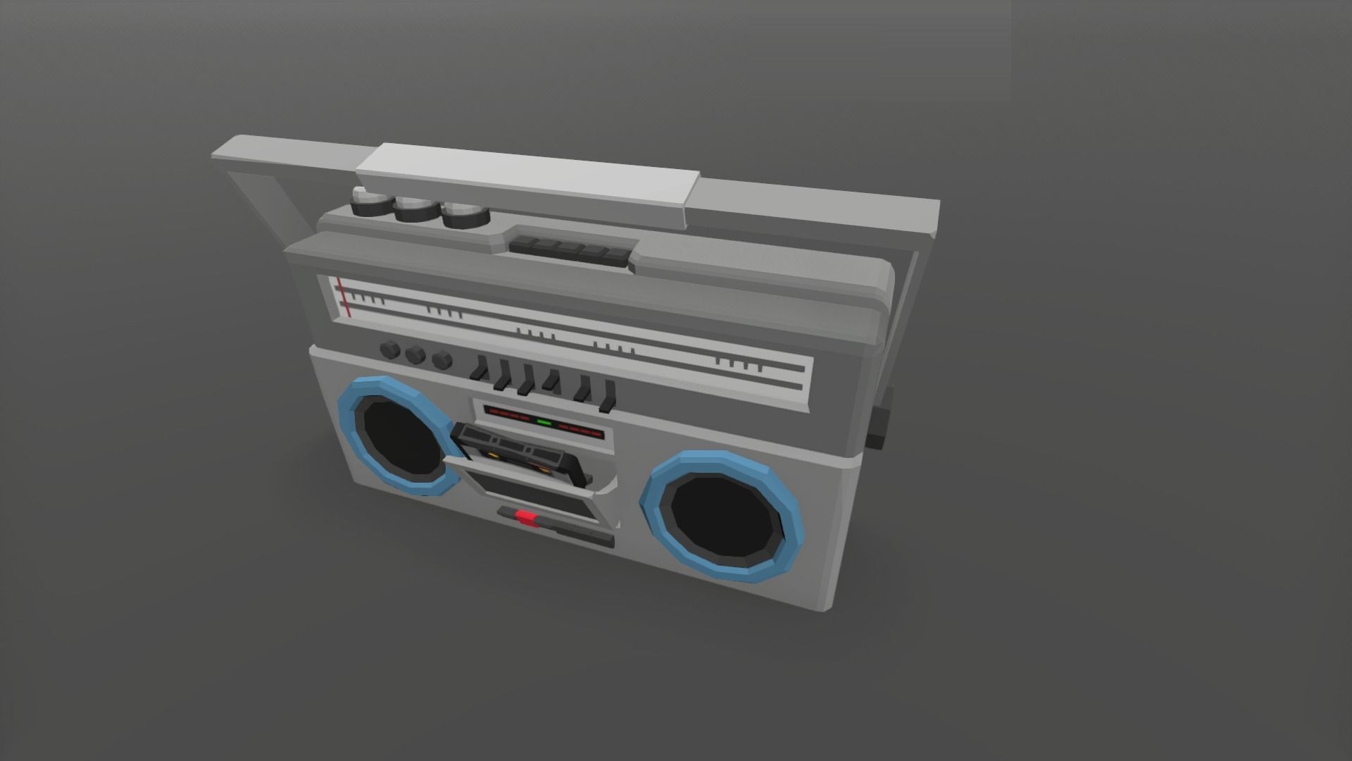 1980 - Retro Youth Room  3D Mid Poly  Low-poly 3D model_55