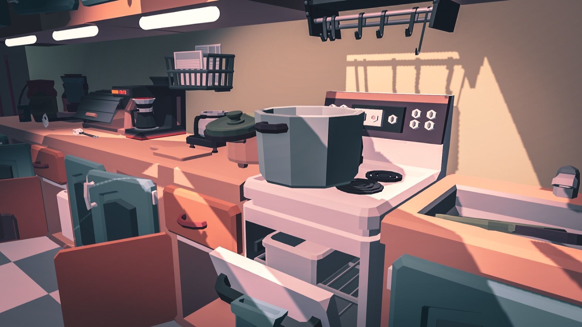 1980 - Retro Youth Room  3D Mid Poly  Low-poly 3D model_19