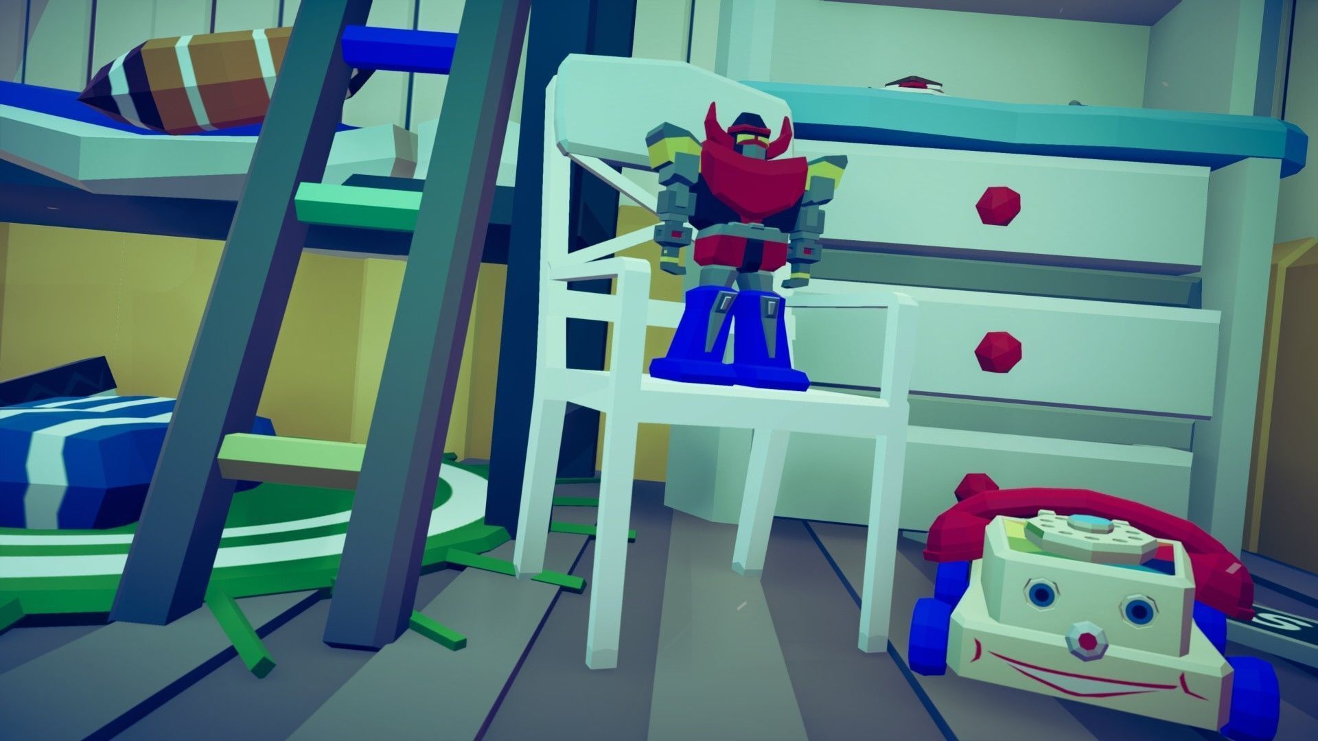 1980 - Retro Youth Room  3D Mid Poly  Low-poly 3D model_95