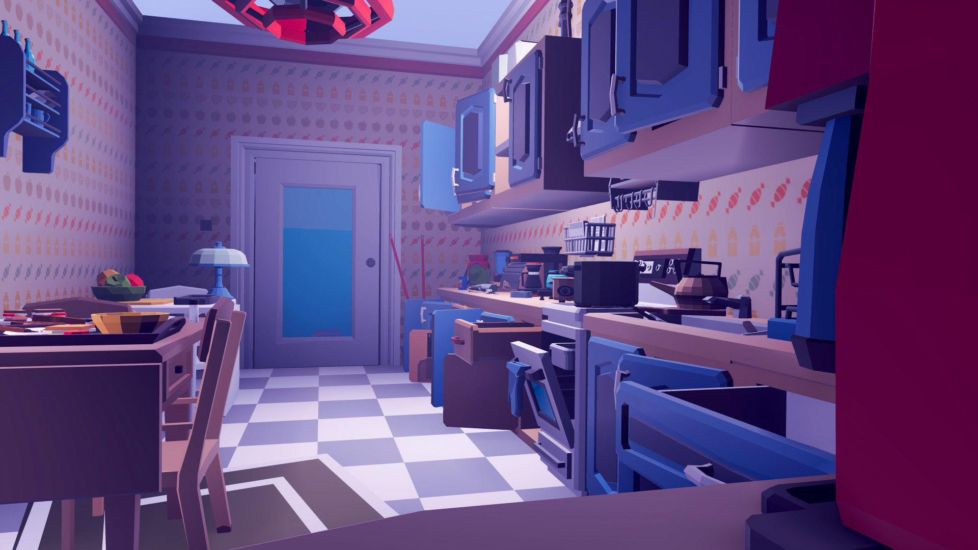 1980 - Retro Youth Room  3D Mid Poly  Low-poly 3D model_67