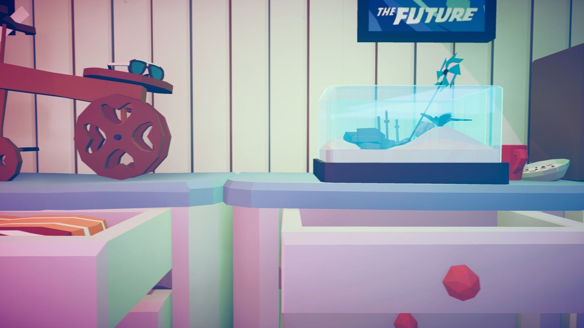 1980 - Retro Youth Room  3D Mid Poly  Low-poly 3D model_110