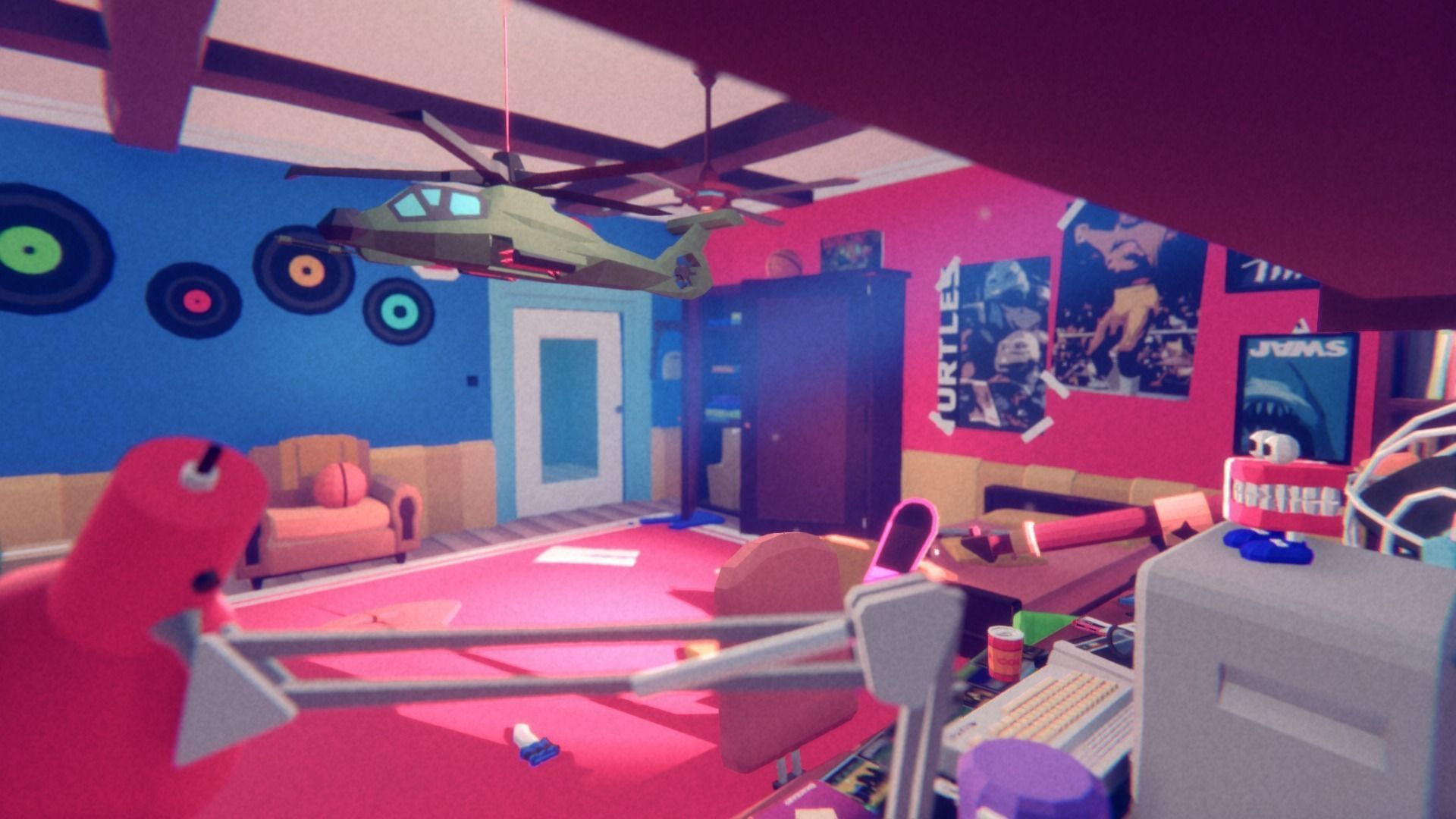 1980 - Retro Youth Room  3D Mid Poly  Low-poly 3D model_45