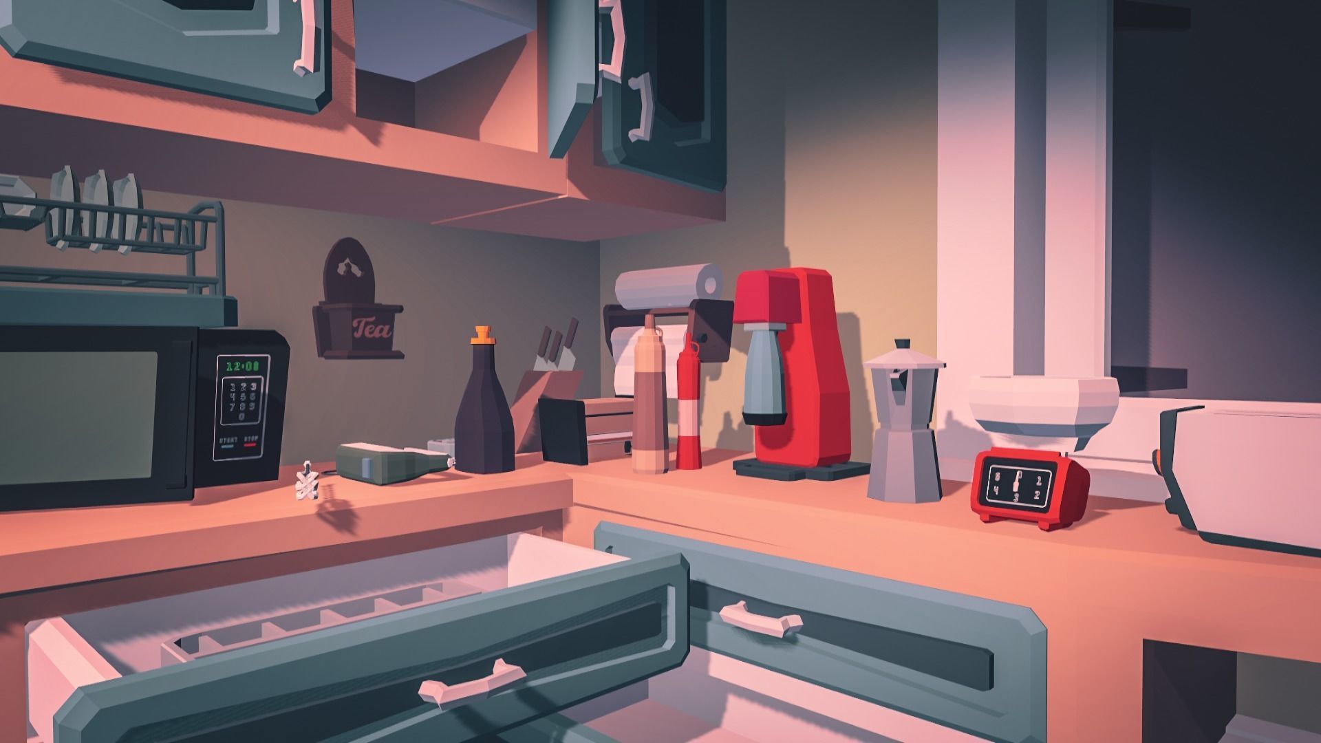 1980 - Retro Youth Room  3D Mid Poly  Low-poly 3D model_18